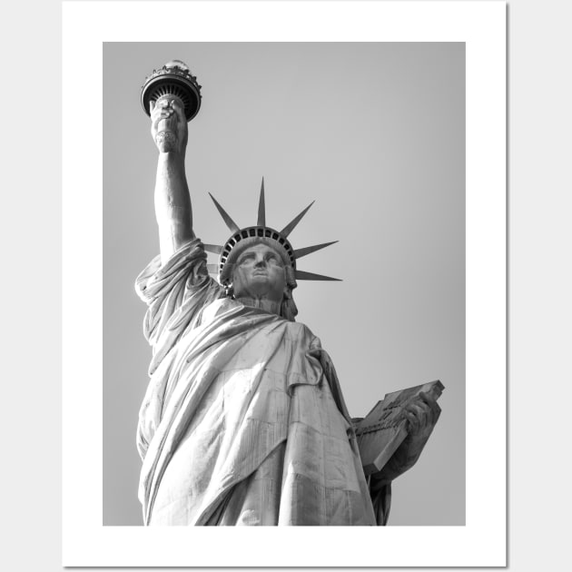 Statue of Liberty - Black & White Photo Wall Art by Kelly Louise Art